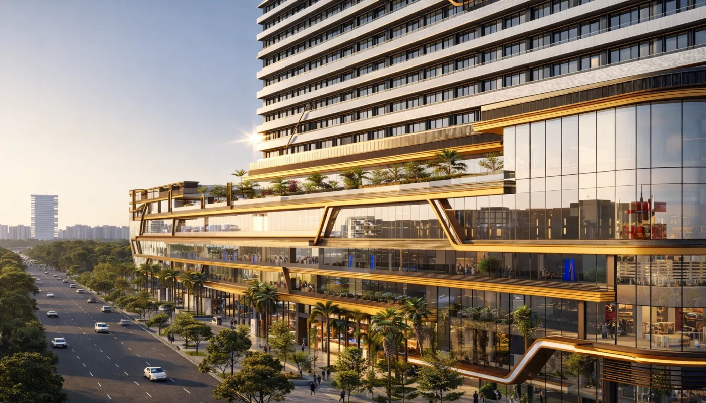 Luxury apartment living room interior