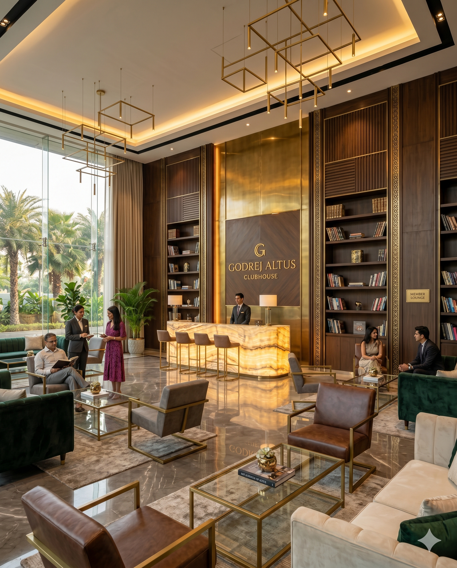 Clubhouse lounge